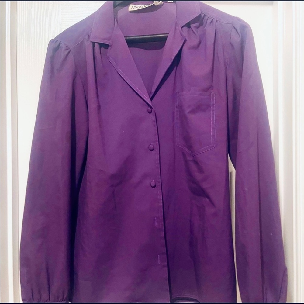 Extremely RARE vintage Josephine purple blouse size 10💜